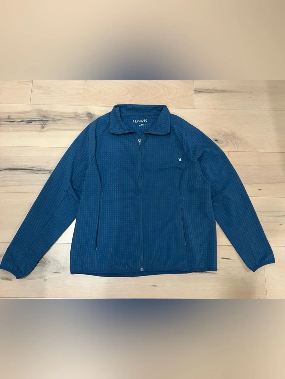 HURLEY Women’s Mock Neck Trail Jacket Blueberry SIZE XL EUC